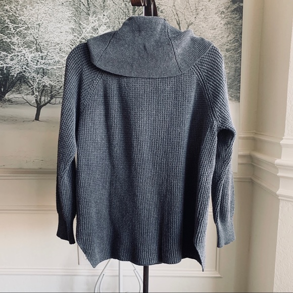 MICHAEL KORS CASUAL WAFFLE KNIT COWL NECK SWEATER - Picture 12 of 12